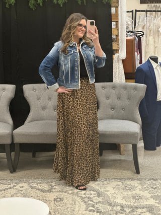 Leopard Maxi Skirt