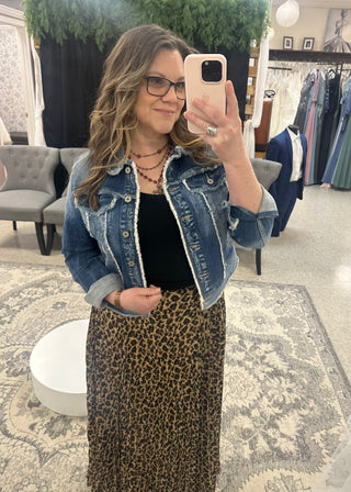 Leopard Maxi Skirt