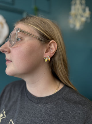 Iridescent Butterfly studs