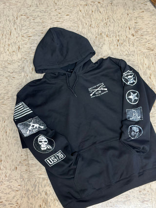 Black Patch Hoodie