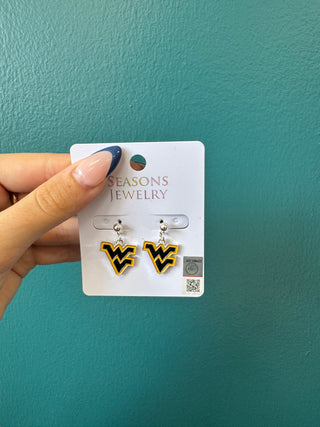 WV Enamel Logo Earrings