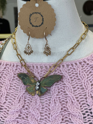 Flutter Copper Necklace