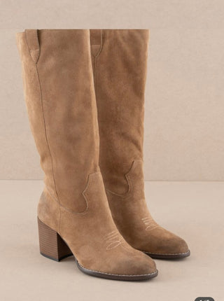 Roxanne Suede Cowgirl Boot