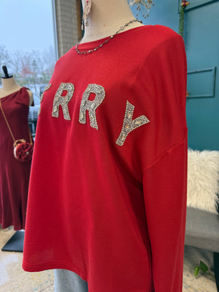 Merry Glitter Pullover