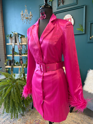 Feather Jacket Dress