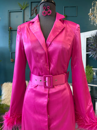 Feather Jacket Dress