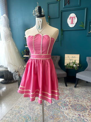 Pink Scalloped Dress