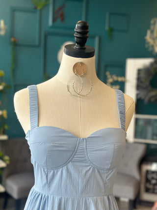 Blue Babydoll Dress