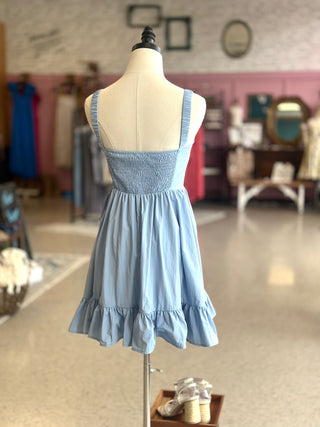 Blue Babydoll Dress