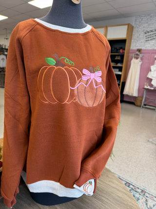 PUMPKIN CUFF SWEATSHIRT