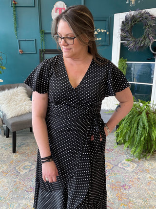 Valerie Polka Dot Wrap Dress