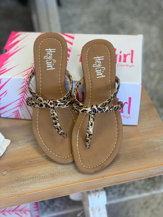 Corky's Gold Leopard Sandal